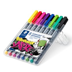 Lumocolor&reg; permanent pen 317 WP8-1, 8 farver